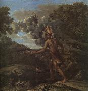 Nicolas Poussin Blind Orion Searching for the Rising Sun painting